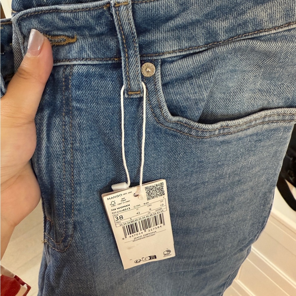 Mango Blue Flare & Wide Leg Jeans